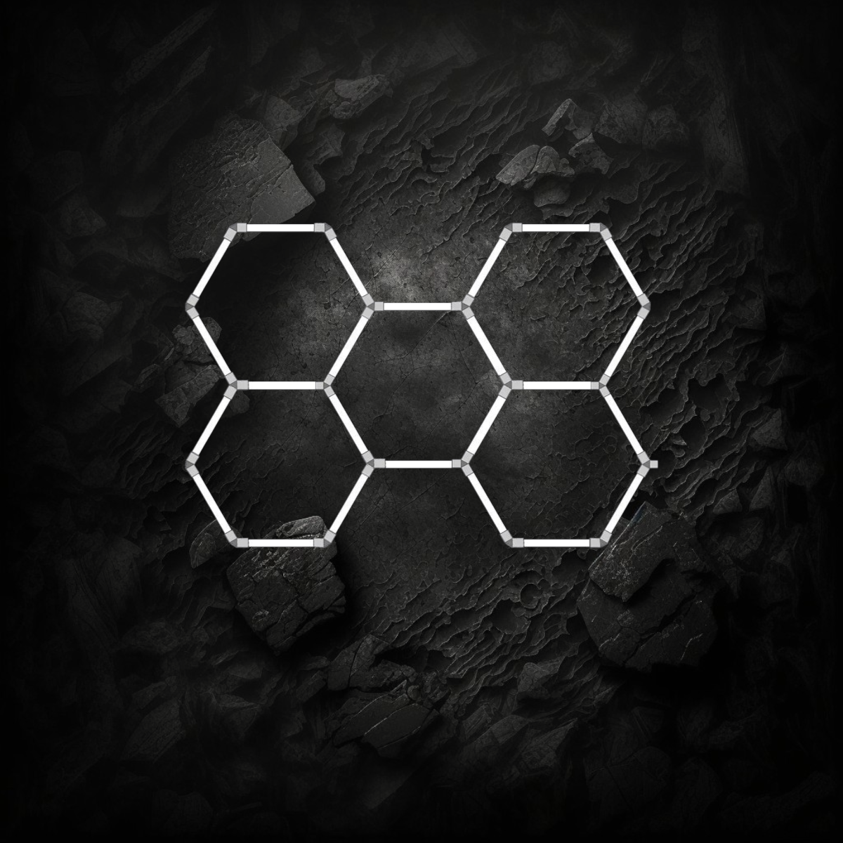 Contenu du kit Veloria pour luminaire LED hexagonal VASTFIRE avec connecteurs Y, connecteurs 120 degrés et visserie