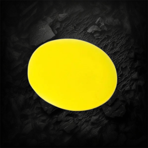 Éponge applicateur Veloria jaune haute densité pour cire et polish auto, diamètre 10,5 cm