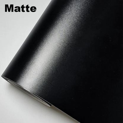 Rouleau de film vinyle carbone Veloria noir mat auto-adhésif pour covering de carrosserie auto et moto