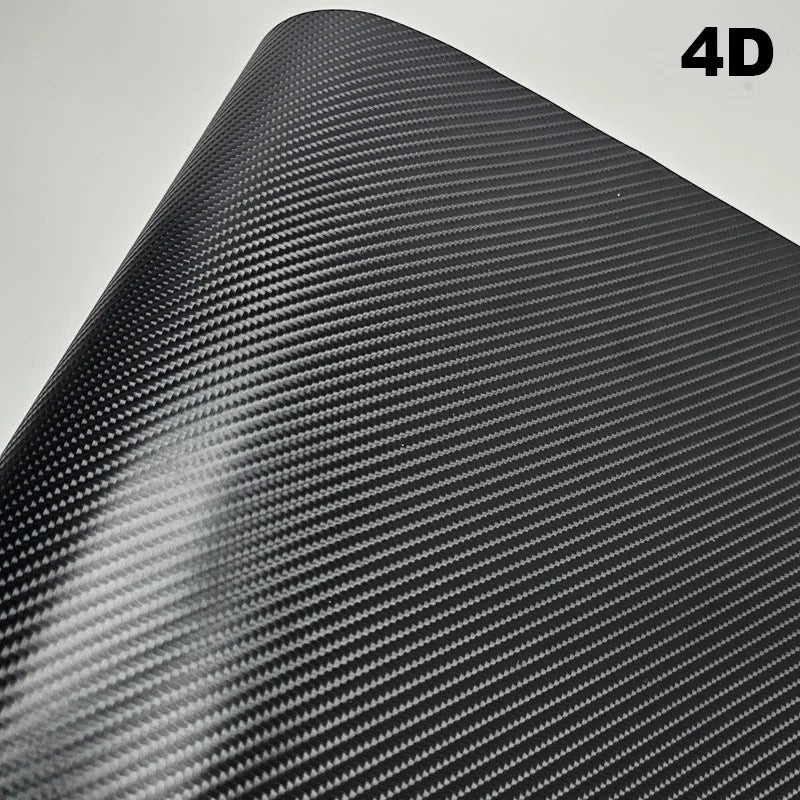 Film vinyle carbone 4D noir Veloria pour wrapping de carrosserie auto et moto avec texture réaliste